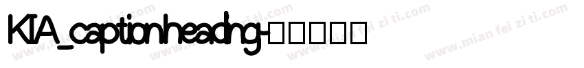 KIA_caption heading字体转换